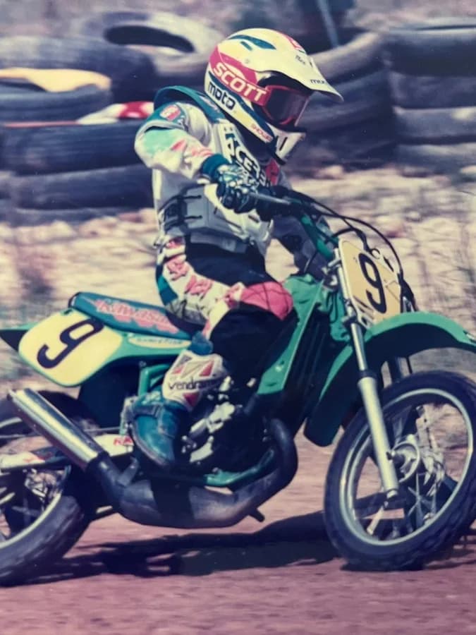 Young Mark Aitchison — dirt bike racing